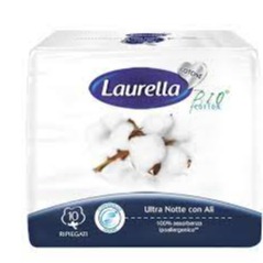 LAURELLA COTONE ULTRA NOTTE CON ALI X 10