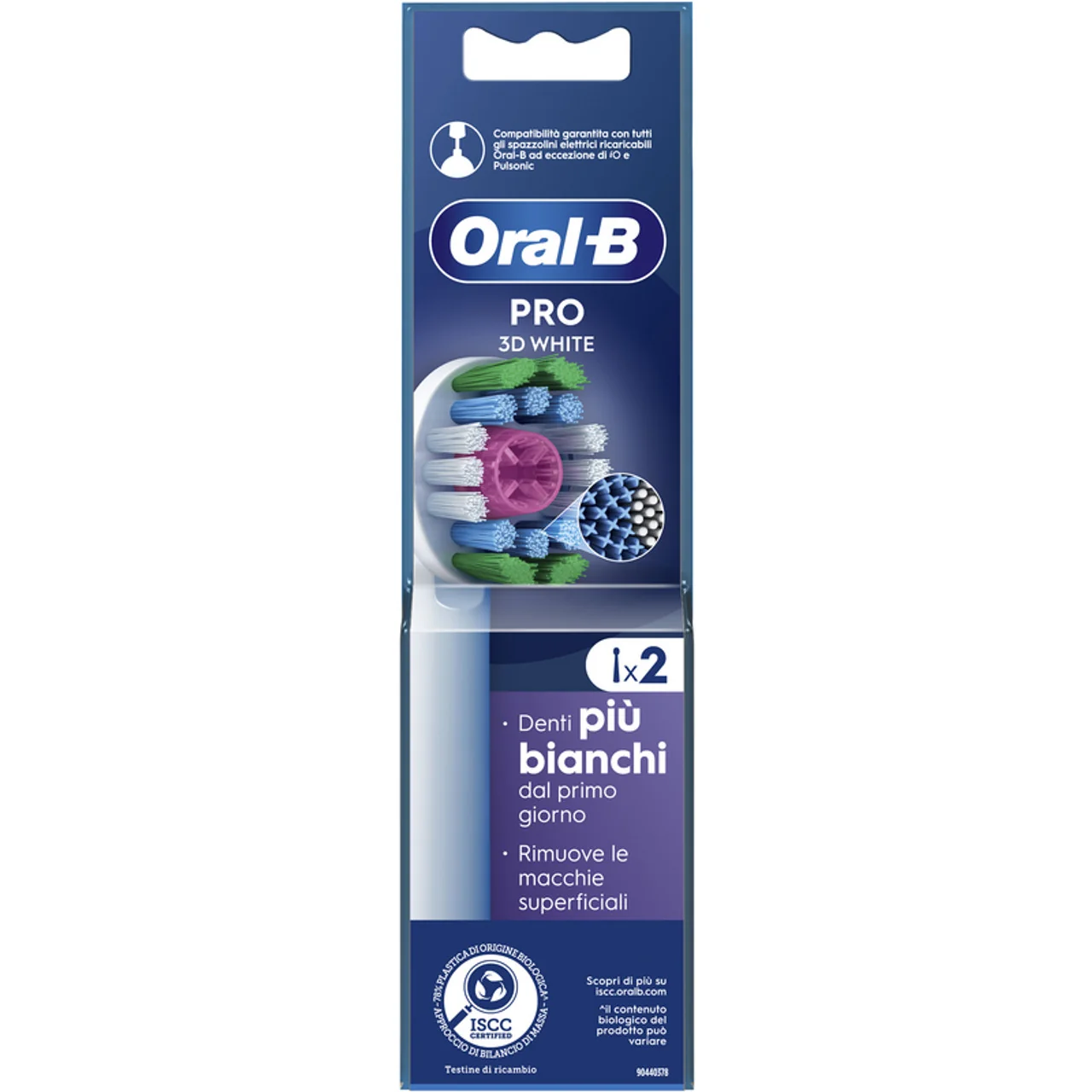 ORAL B SPAZZOLINO ELETT RIC X 2 3D WHITE