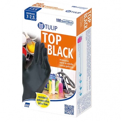 TULIP GUANTI TOP BLACK X 100 XL